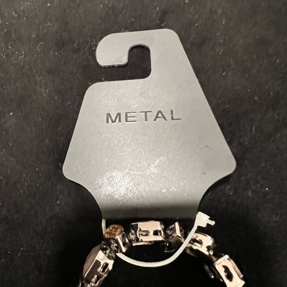 METAL, BRAND NEW! Multicoloured stretchy bracelet. OSFM - Picture 6 of 6